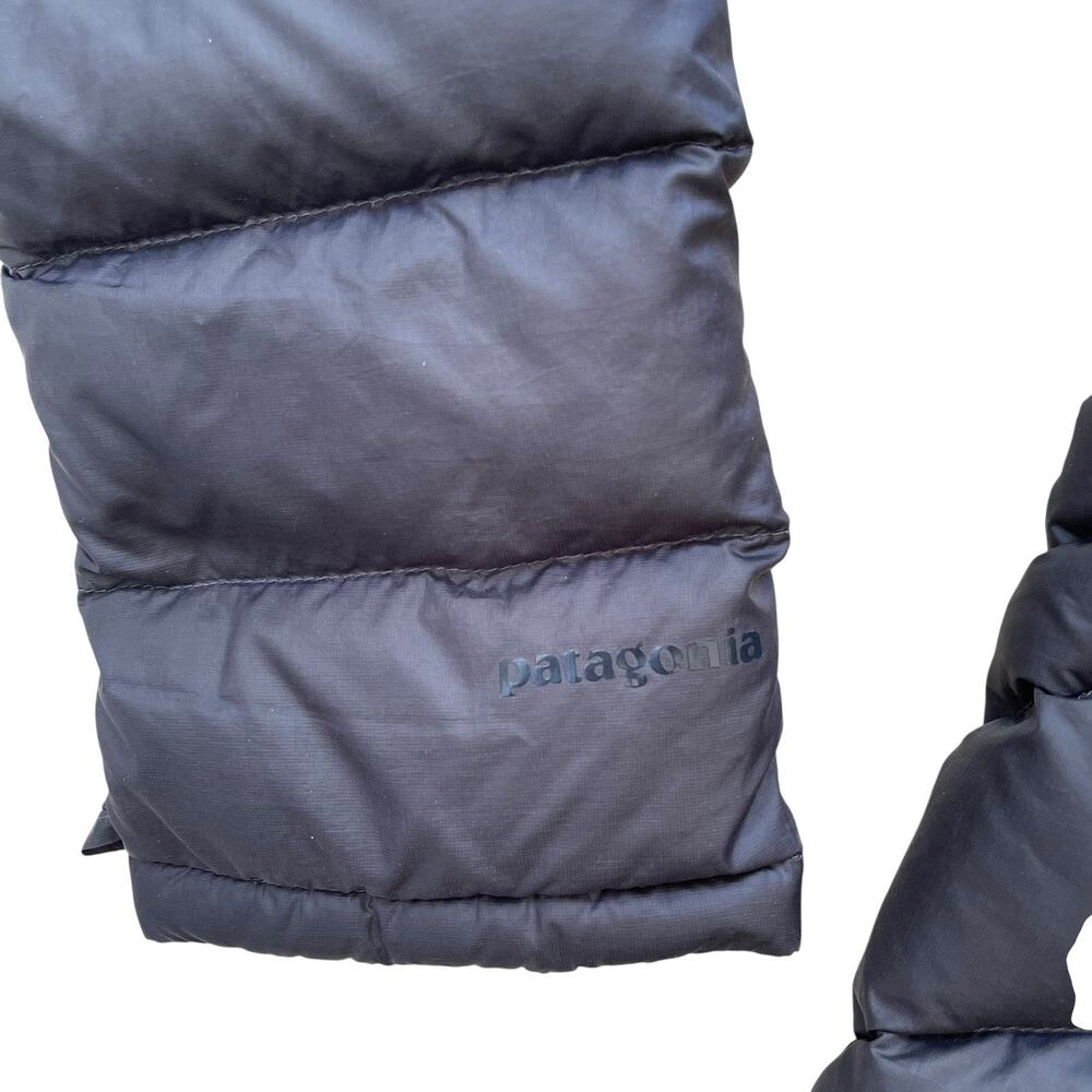 Patagonia Quilted Black Down Coat Jacket Parka Women’s Small - Picture 4 of 7